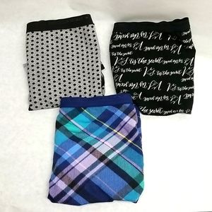 3 pairs high leg briefs XL